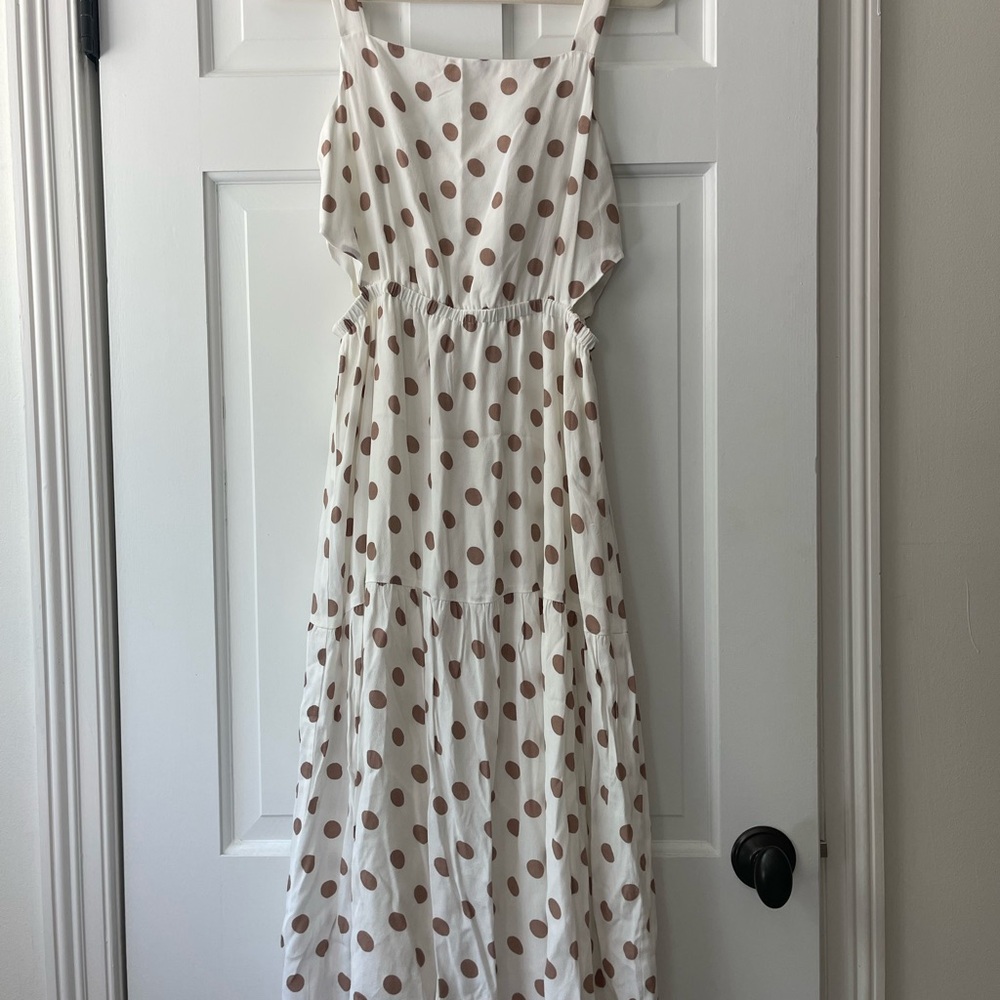NWT Somewhere Lately the Drop midi cutout dress.